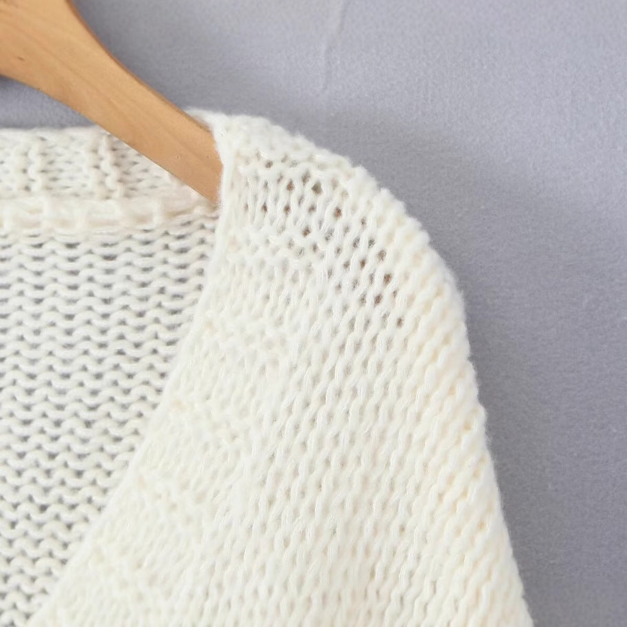 Kvinders cardigan med jordbærmotiv Stilla
