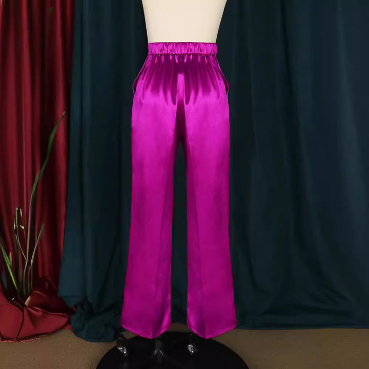 Dame elegant bred Satin-bukser Skovae