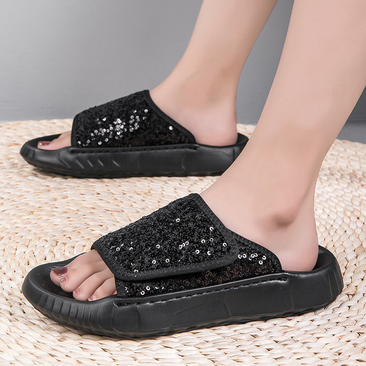 Dame Pailletter Slip-On Stilla