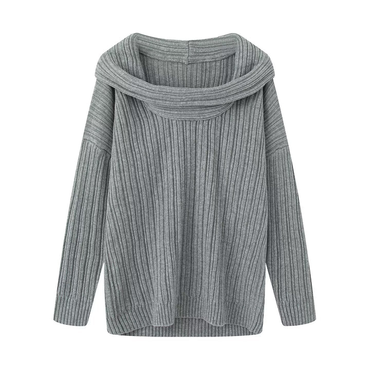 Kvinders chunky striktrøje med modevenlig turtle neck Stilla