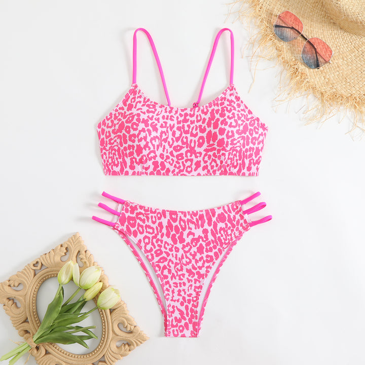Femme Fashion-Forward Dyreprint Bikini-Sæt Stilla