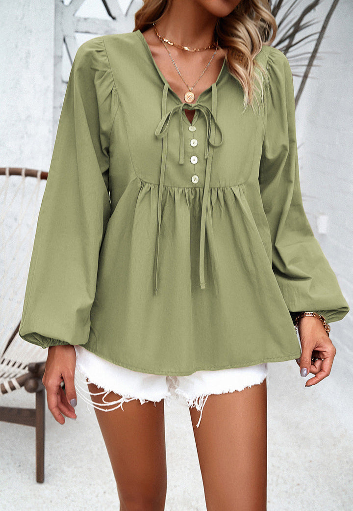 Stilla | Knap Oversized Skjortekjole, Elegant