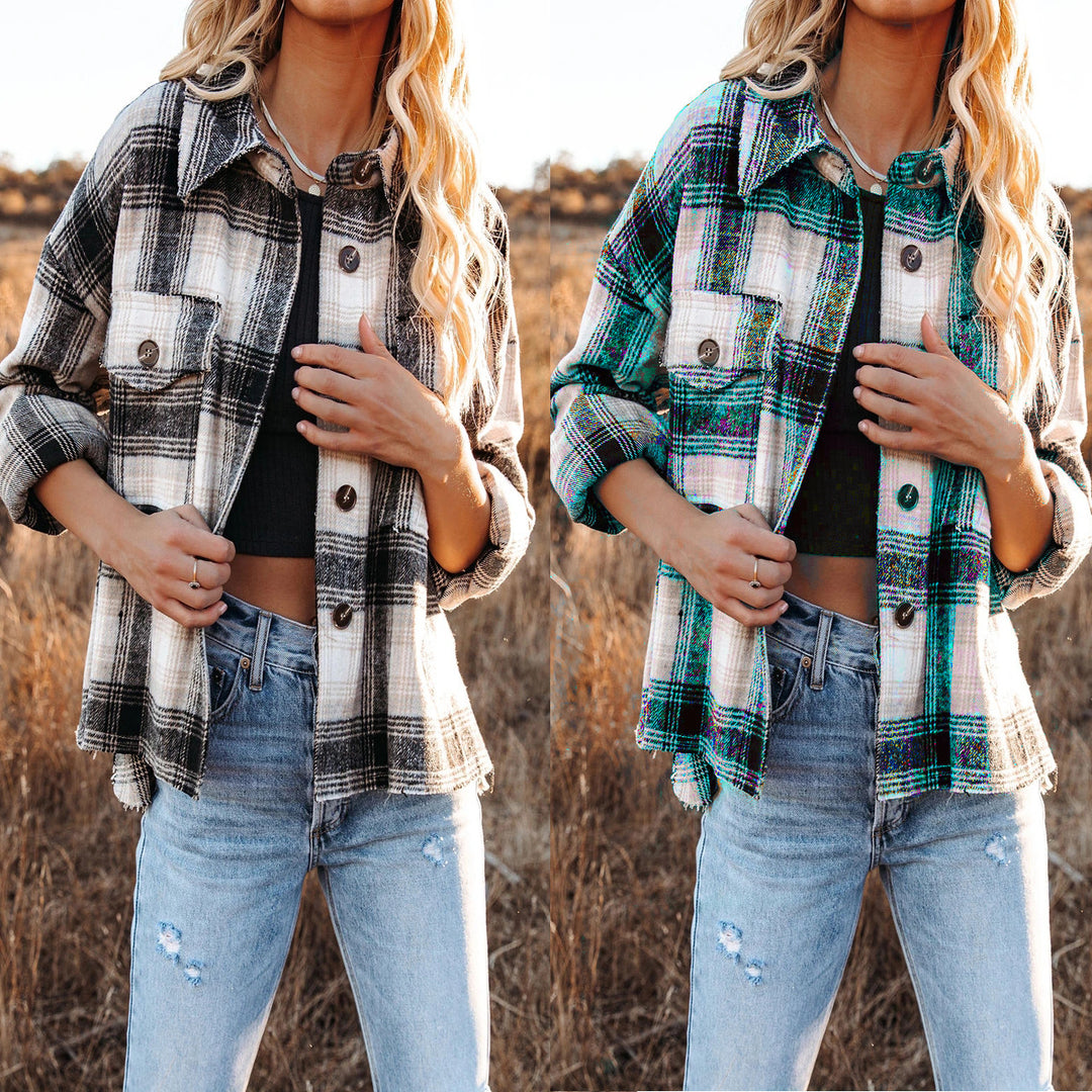 Dameternet Karmet Skjortejakke Stiila