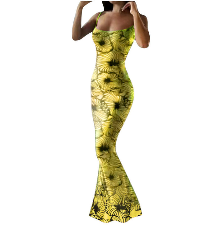 Dame Figurtilpasset Maxi-Kjole med floralt design og svajende kant Stiila