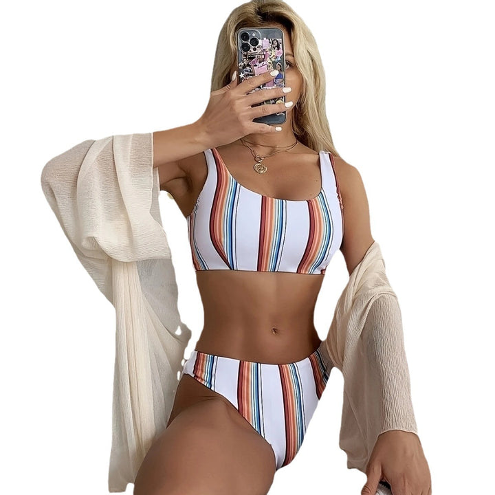 Dame bikini sæt med mod mønster Stilla