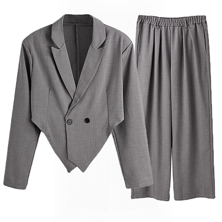 Dame elegant og moderne blazer-sæt med højtaljede bukser Stilla