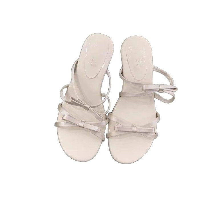 Dame Plateau-sandaletter med elegant sløjfe-detalje og skridsikker sål Stilla