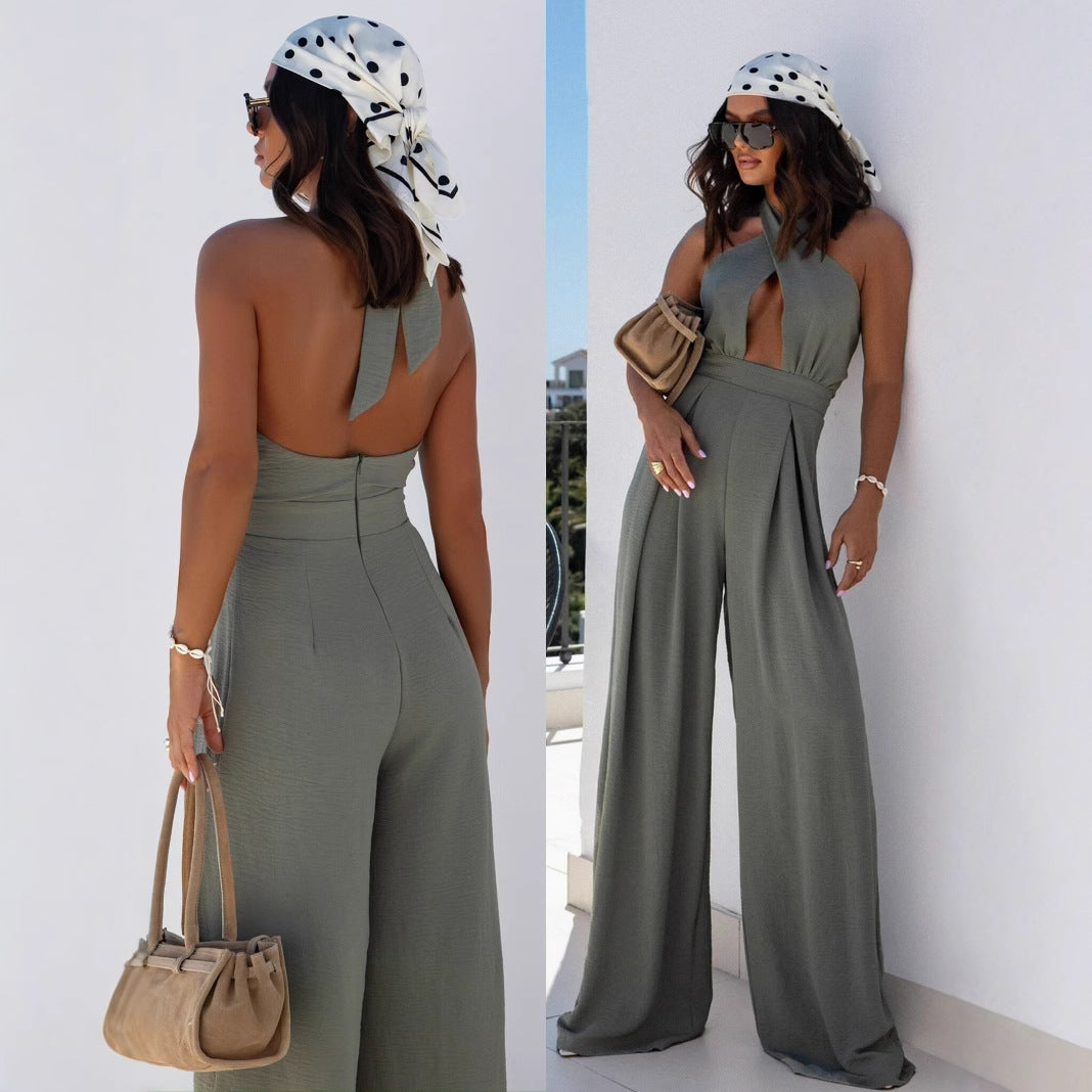Dame Cut-Out Halter Neck Bred Ben Jumpsuit Stilla