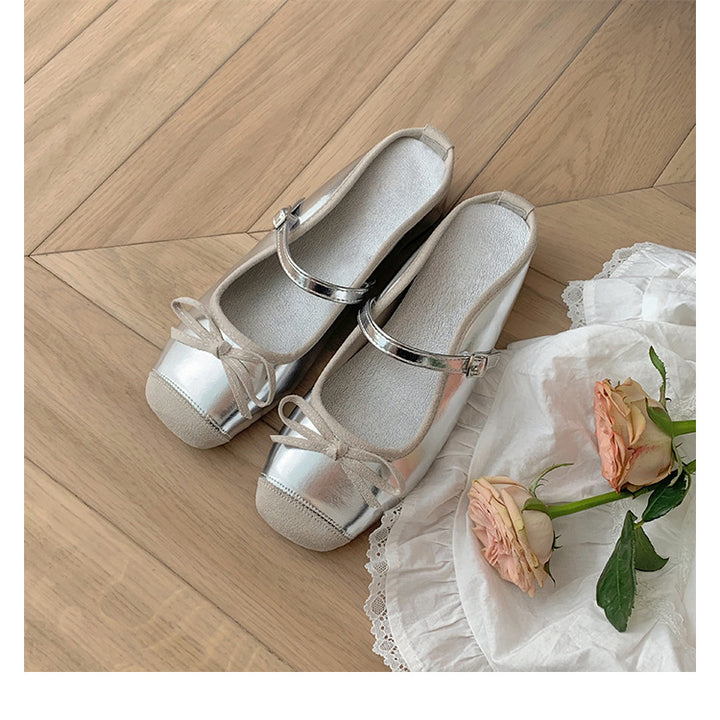 Dame Elegant Mary Jane Ballerinas med Sløjfedetalje Stilla