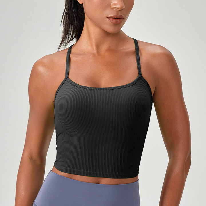 Damer Sports Crop Top med fugtregulerende materiale og fleksibel snit Stilla