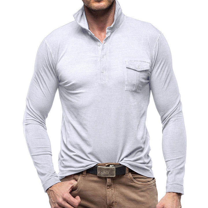 Herrer Langærmet Poloshirt Stilla