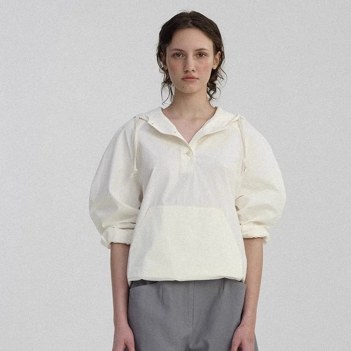 Kvinders casual hoodie bluse med innovativ skæring Stilla