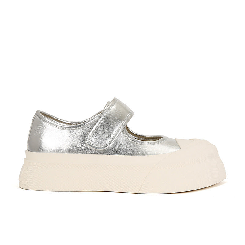 Kvinder Metallic Mary Jane Sneakers Stilla