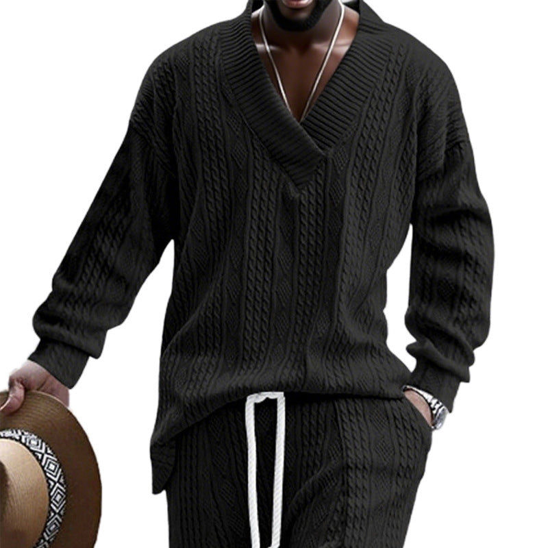 Herrer Grovstrikpullover Stilla