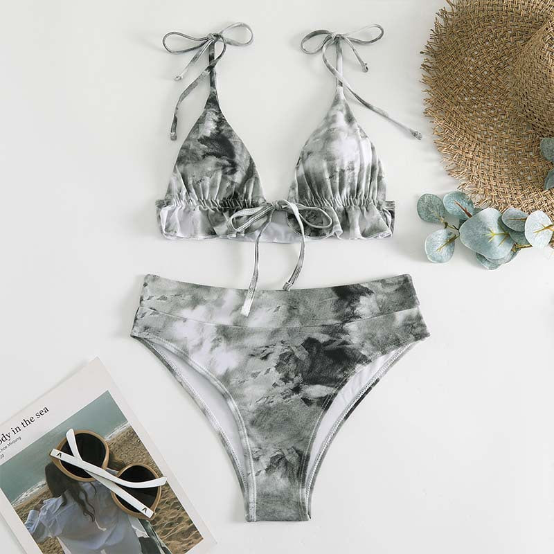 Dame Tie-Back Trekant-Bikini-Sæt Stilla