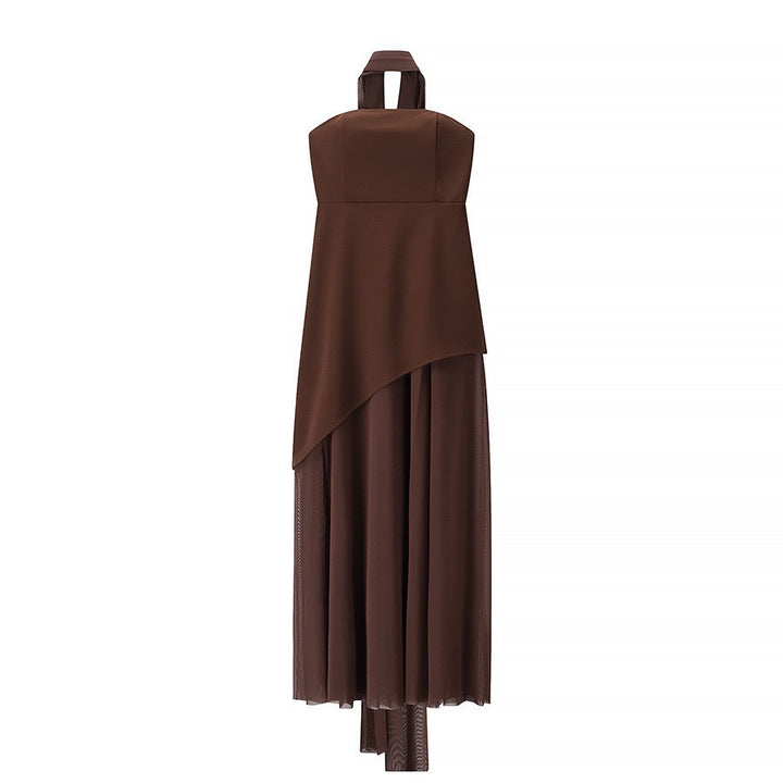 Femme Halter Neck Lag Maxikjole Stilla