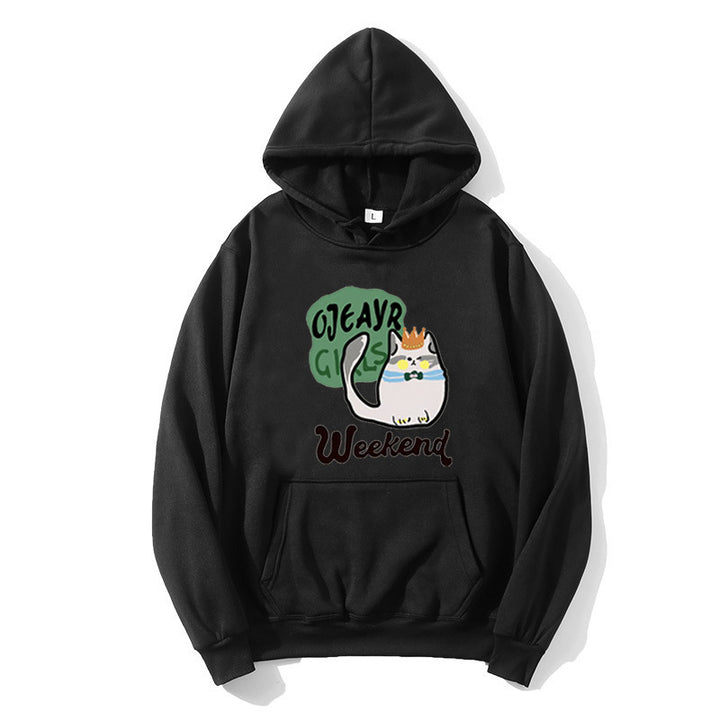Kvindes hoodie med legende kat motiv Skovae