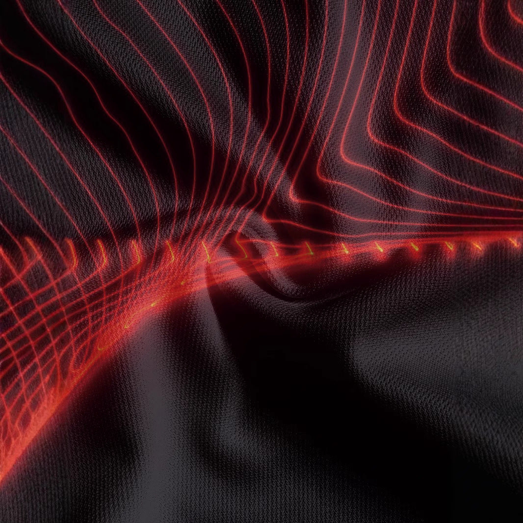 Herrer Poloshirt med moderne Neonlinje-design Stilla
