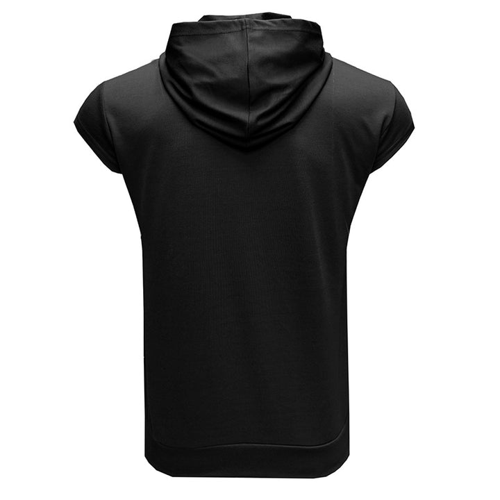 Herrer Kortærmet Hoodie med praktisk Lynlås Stilla