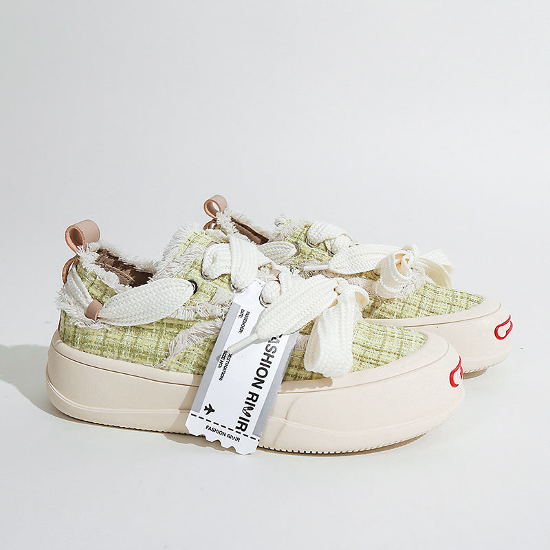 Dame Sneakers med stilfuldt strikdesign og komfortabel sål Stilla