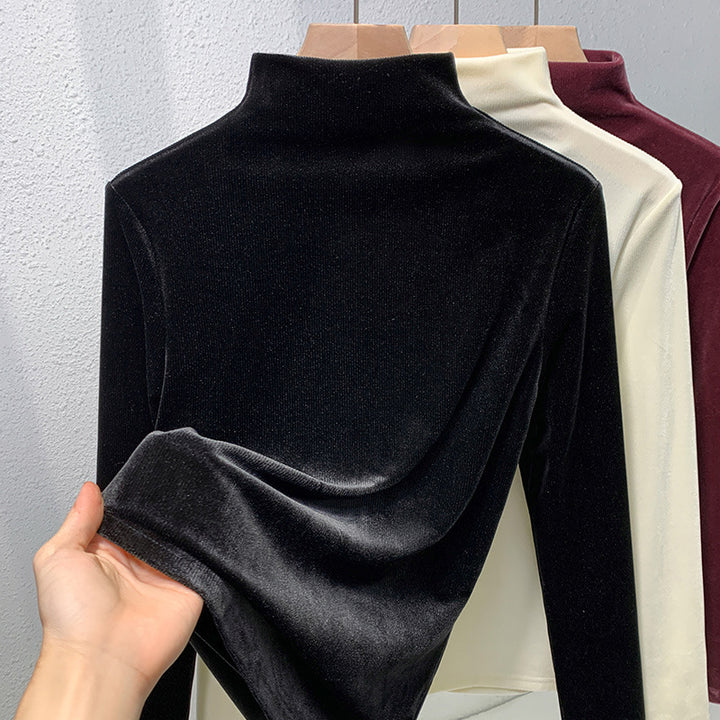 Dame Kvalitets Velour Top Stilla