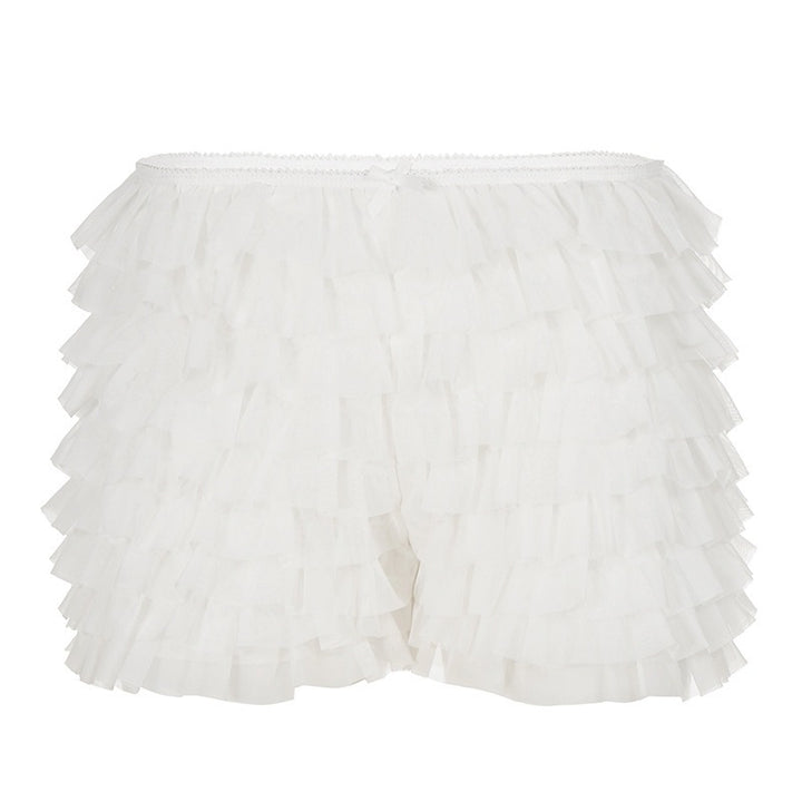 Dame Rynke-shorts med elastisk talje og legende design Skovae