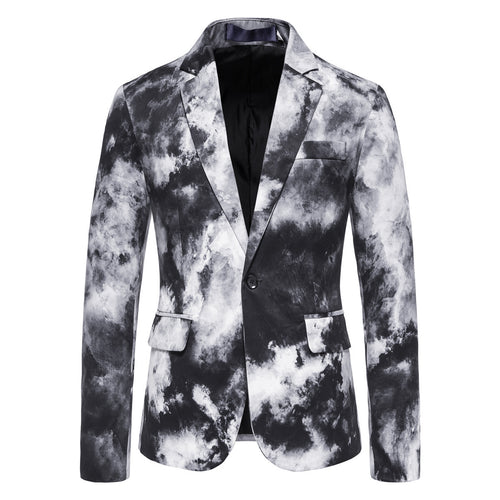 Herrer Kunstnerisk Tryk Blazer Stilla