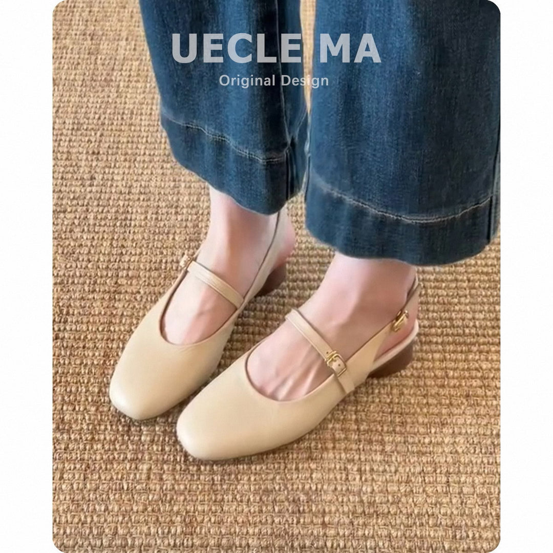 Dame Elegant Slingback Ballerinaer Stilla