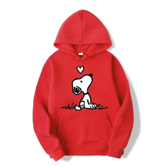 Kvinders hoodie med sød Snoopy motiv Skovae