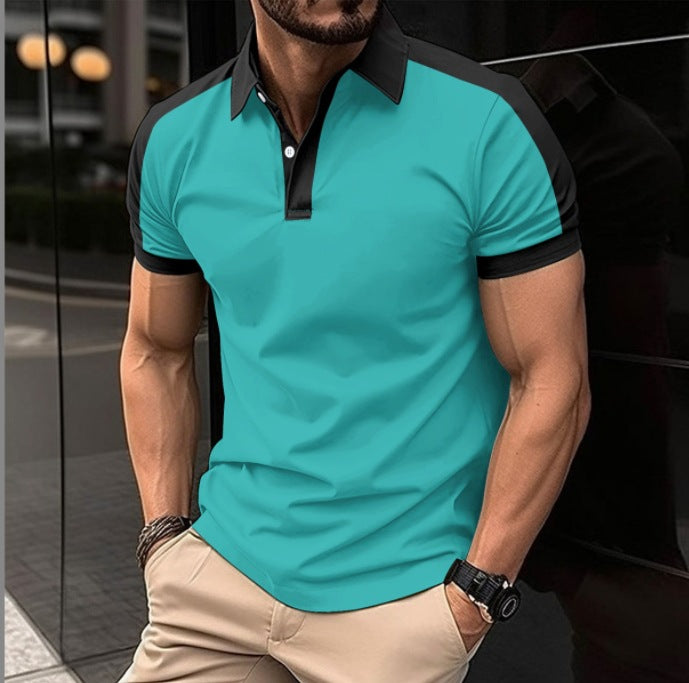 Herrer Poloshirt med moderne krave og åndbart materiale Stilla
