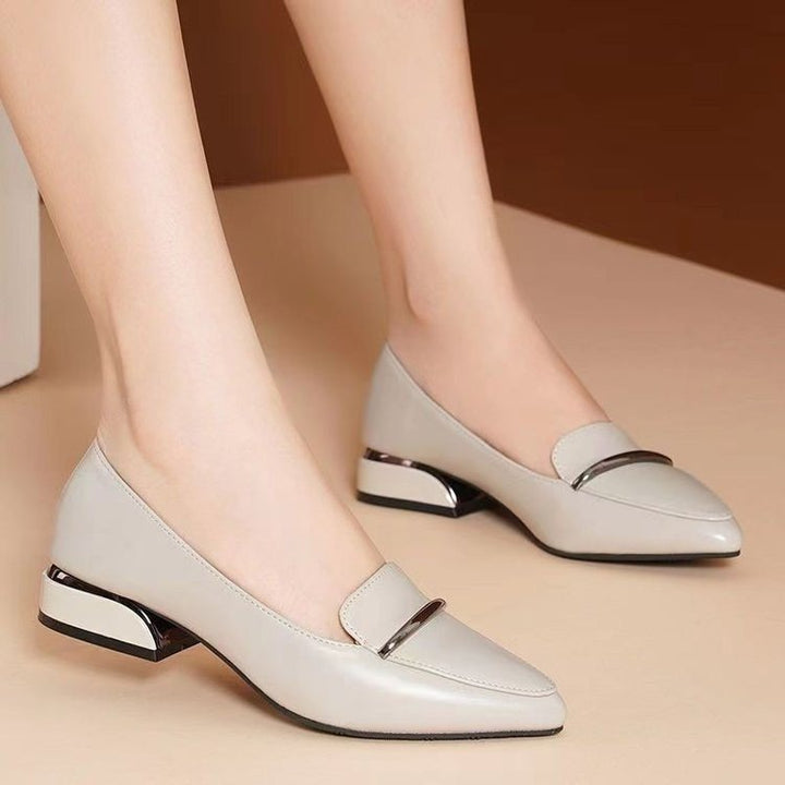 Dame elegante pumps med spids tåområde og mode spænde accent Stilla