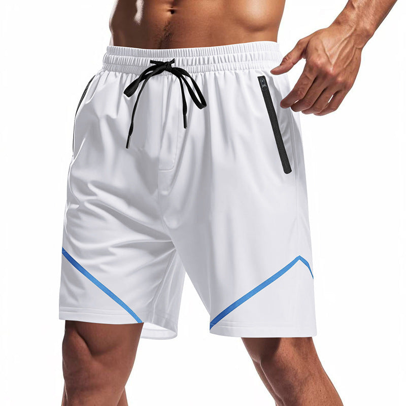 Herrer Sportlige Løber-shorts med sidelommer og elastisk talje Stilla