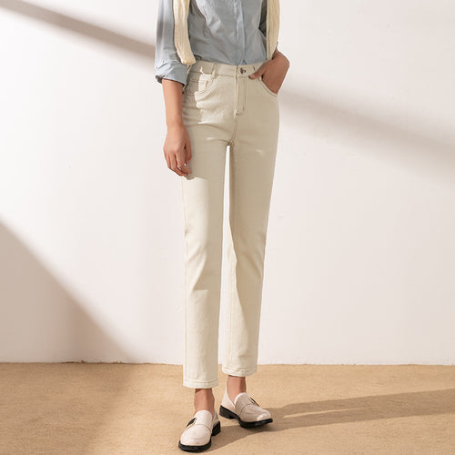 Damer Slim-Fit Jeans med høj talje og elastisk materiale Stilla