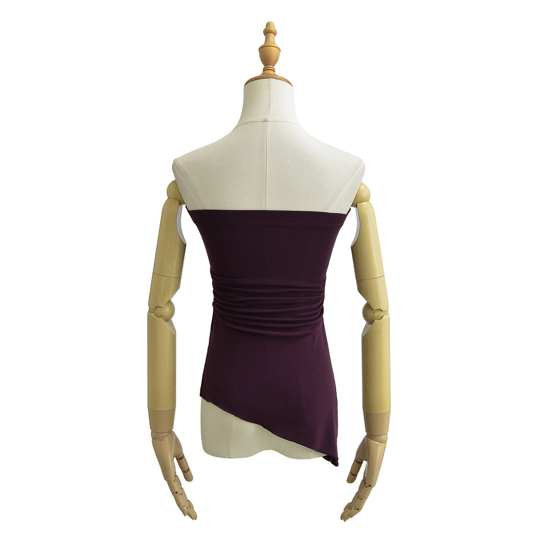 Dame asymmetrisk top med elegant off-shoulder-design Stilla