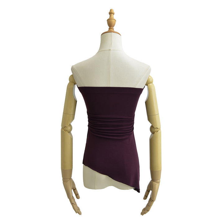 Dame asymmetrisk top med elegant off-shoulder-design Stilla