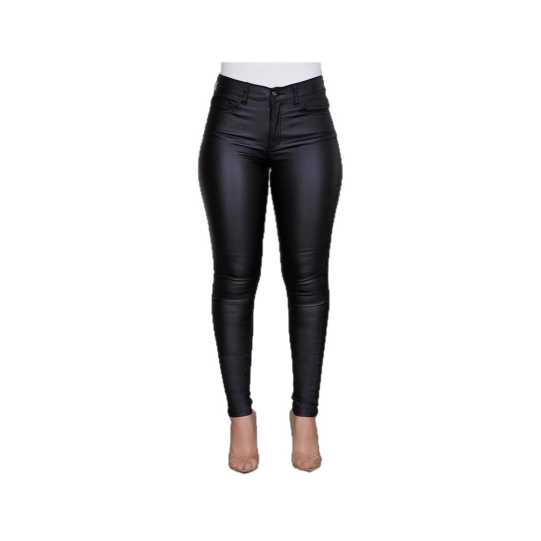 Dame Kvalitets Skinny Jeans i moderigtig Lak-look Stilla