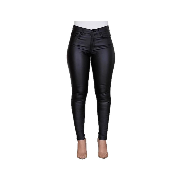 Dame Kvalitets Skinny Jeans i moderigtig Lak-look Stilla