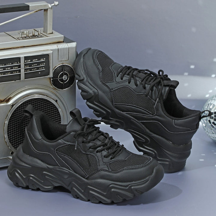 Dame Sporty Chunky Sneakers med stabil sål og åndbart overmateriale Stilla