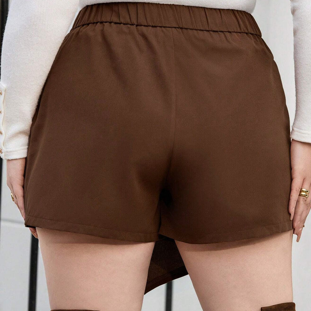 Dame siksak nederdel med elegant snit og figursyet design Skovae