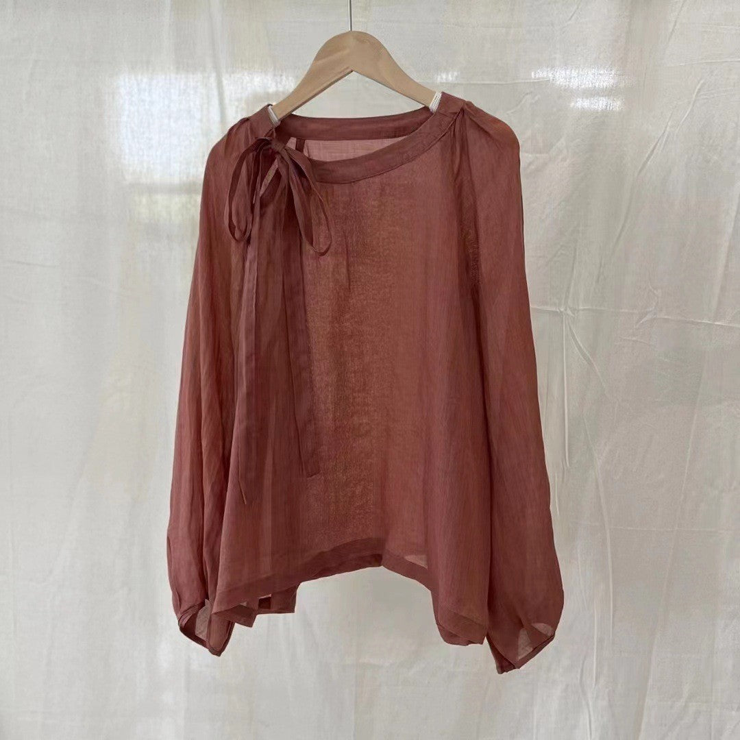Femme Elegant Sløjfe Bluse Stilla