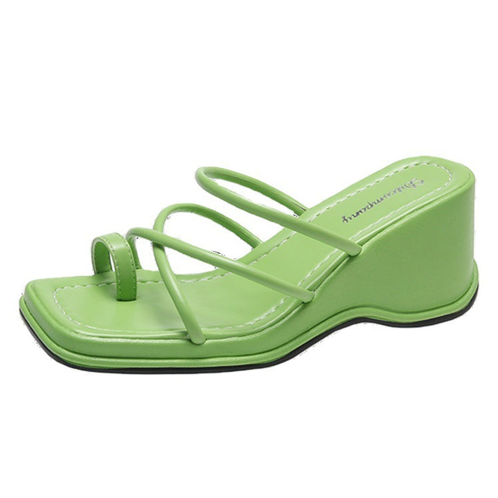 Dame Wedge-sandaler med elegante remme og skridsikker sål Stilla