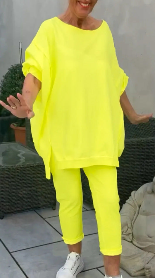 Damer Casual Sport outfit med oversized top og komfortable bukser Stilla