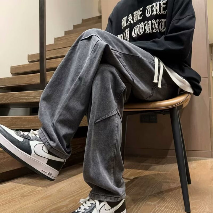 Herrer afslappede fritidshorts i urban stil med funktionelle detaljer og elastisk bånd Stilla