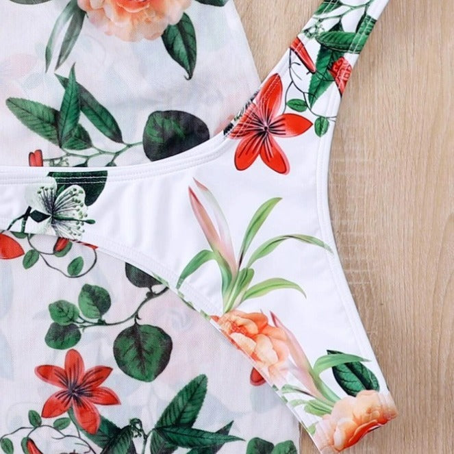 Dame Strandkjole med blomstret design Stilla