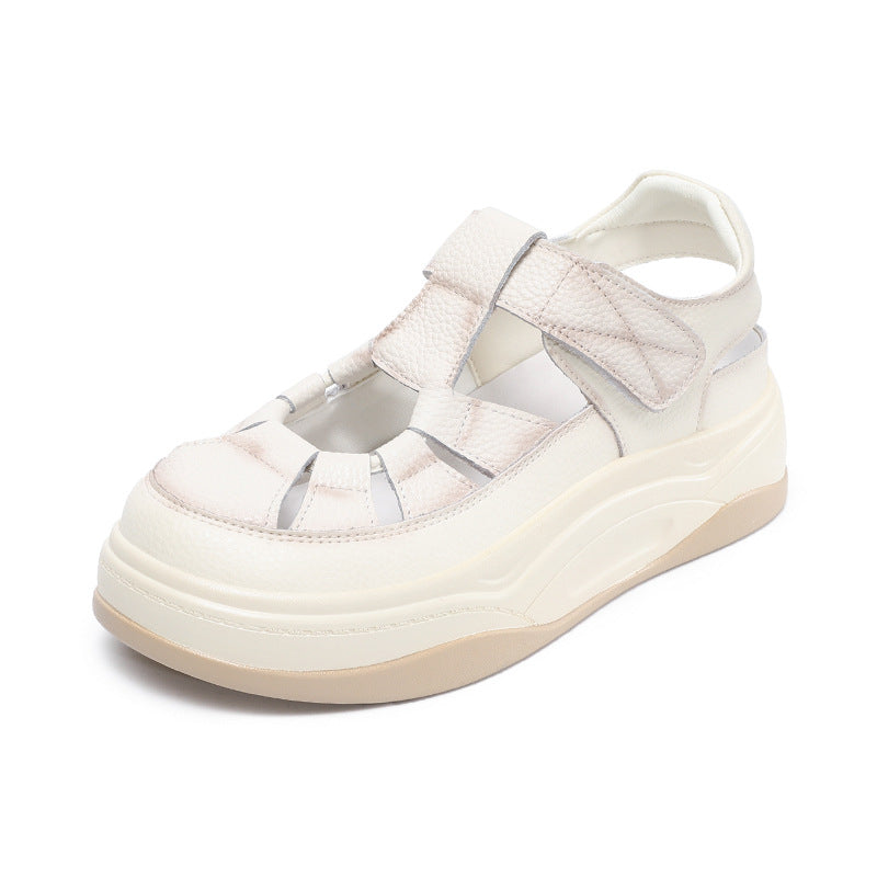Femme Sporty Platform-Sandaler med justerbare Remme Stilla
