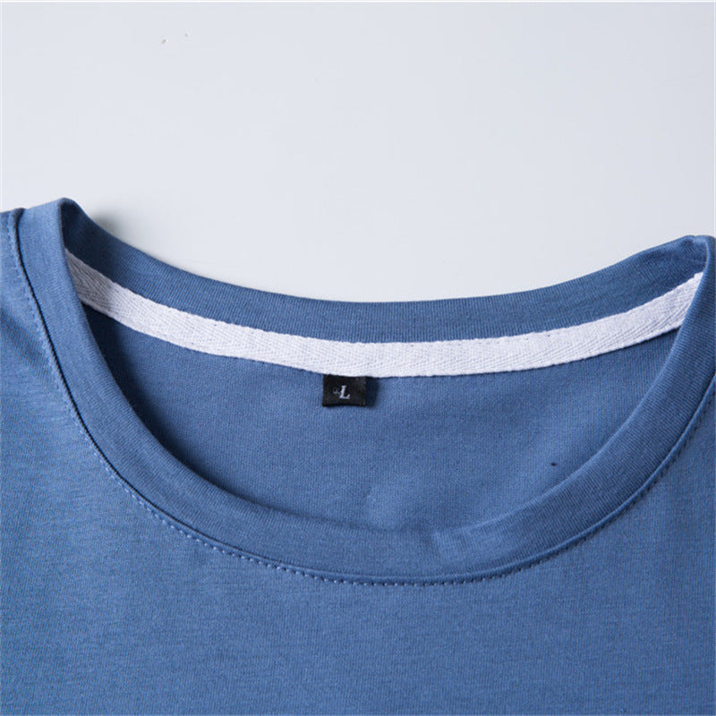 Herrer mode T-shirt med trendy farveblokke Stilla
