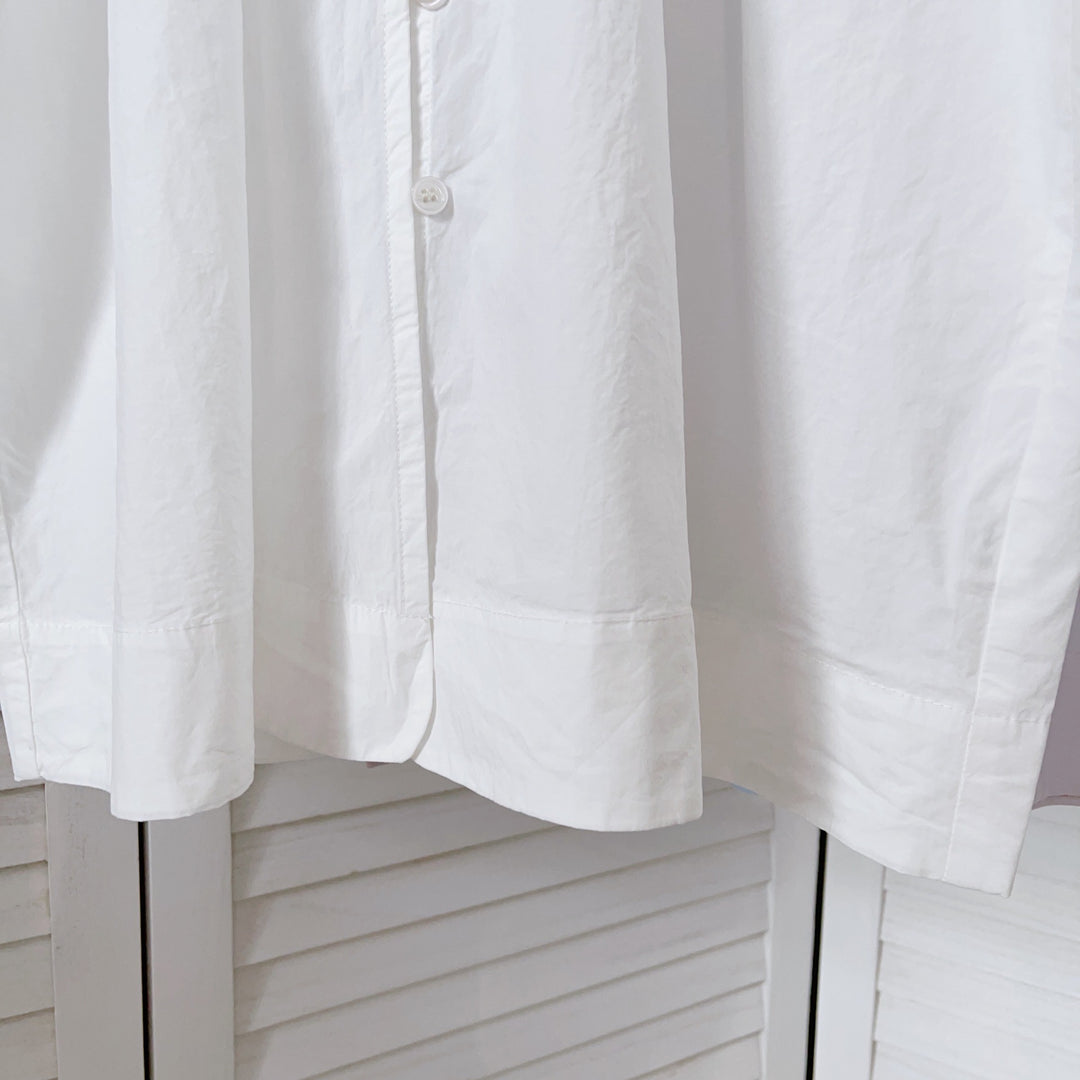 Femme Rynkehals Knap-Bluse Stilla