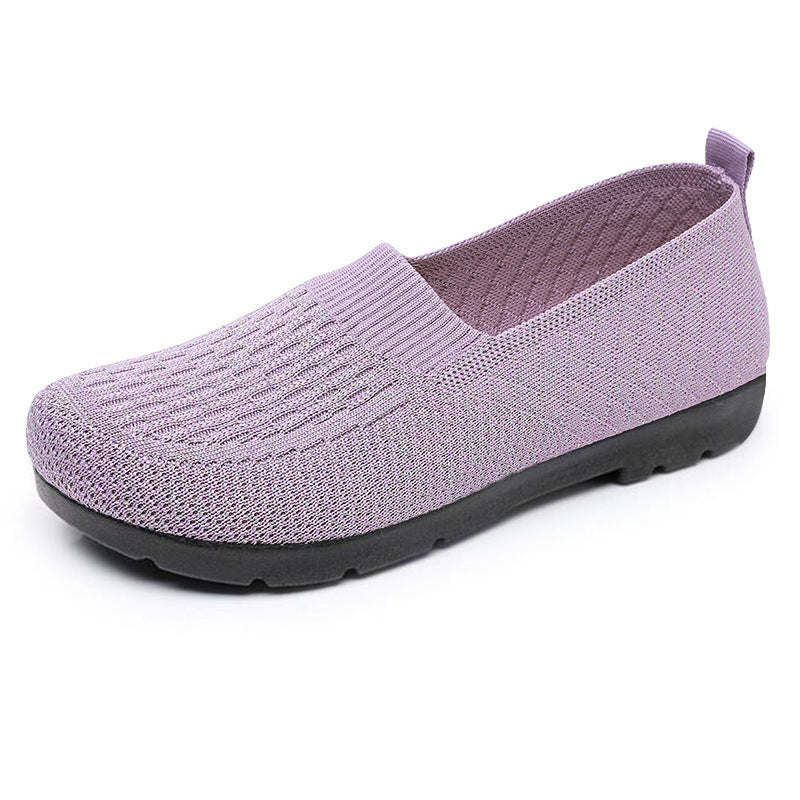Femme Stilfulde Slip-On Fritidssneakers med åndbart strikdesign Stilla