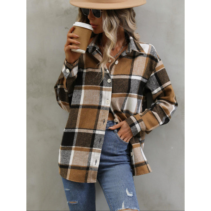 Femme Flannel Oversized Skjorte Stilla