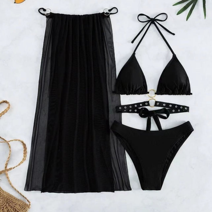 Dame bikini-sæt med forførende høj talje og moderne accenter Stilla